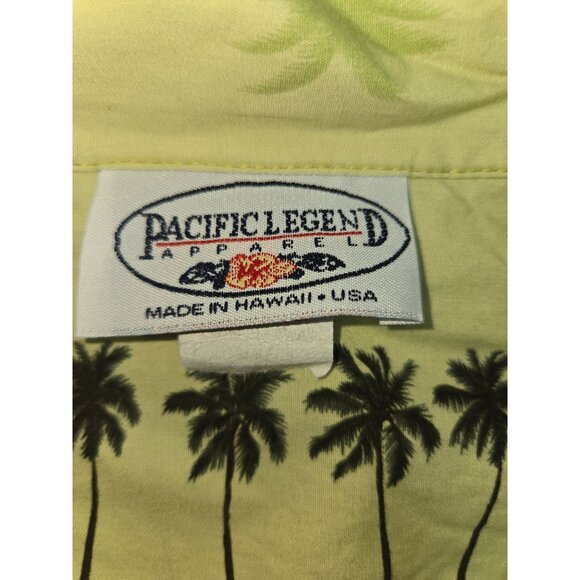 Pacific Legend Mens Hawaiian Button-Up Slim Fit Shirt Short Sleeve XL - Picture 5 of 7